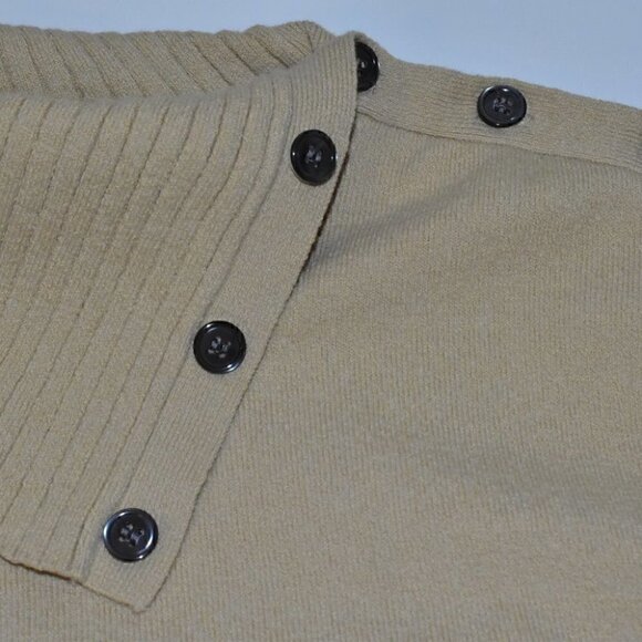 Doncaster long Sleeve Button Turtleneck Pullover Sweater Top Size XL - Picture 6 of 9